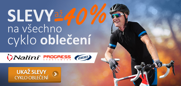 Slevy až 40% Výprodej cyklistického oblečení!