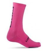 Ponožky GIRO HRC Team Bright Pink/Black M růžová